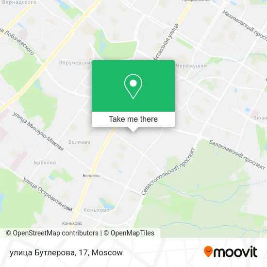 улица Бутлерова, 17 map