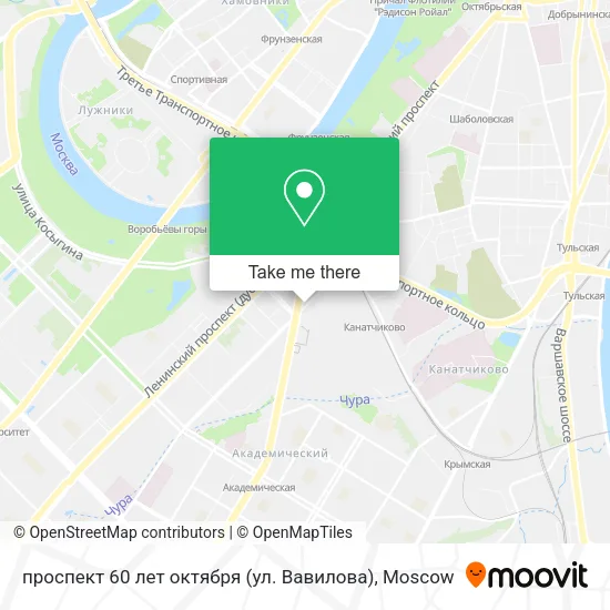 проспект 60 лет октября (ул. Вавилова) map