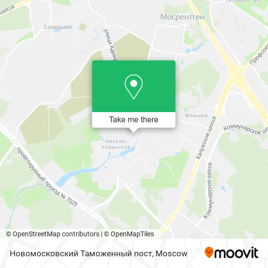 Новомосковский Таможенный пост map