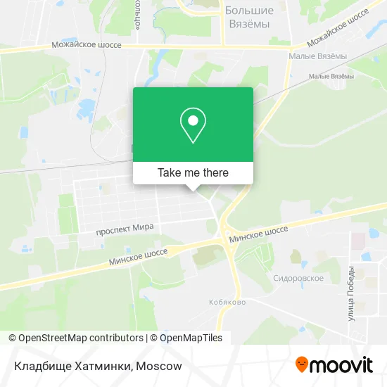 Кладбище Хатминки map
