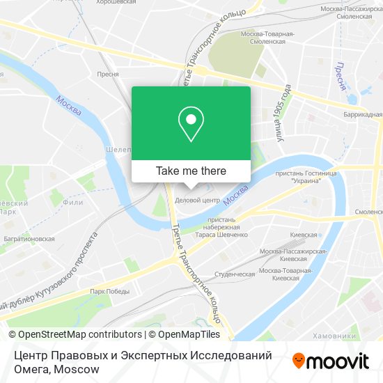 Центр Правовых и Экспертных Исследований Омега map