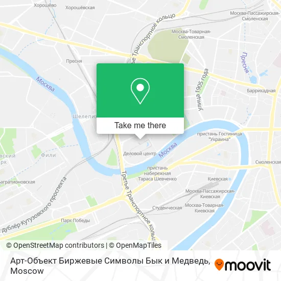 Арт-Объект Биржевые Символы Бык и Медведь map