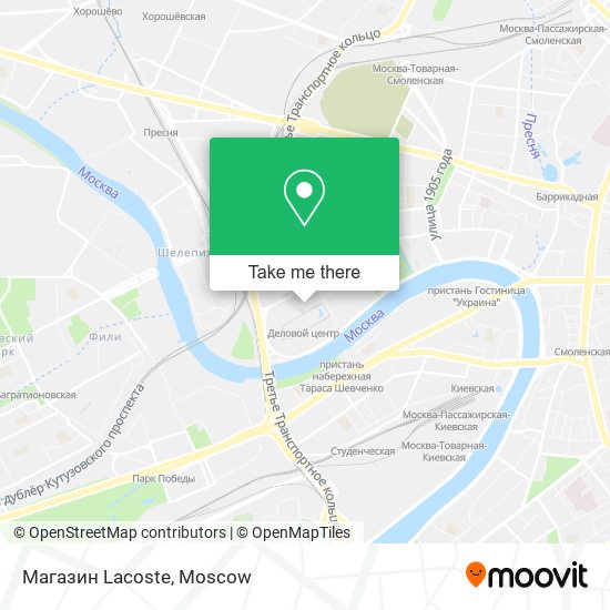 Магазин Lacoste map