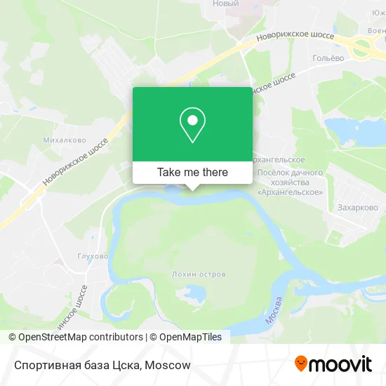 Спортивная база Цска map