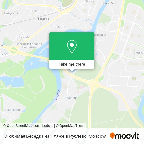 Любимая Беседка на Пляже в Рублево map