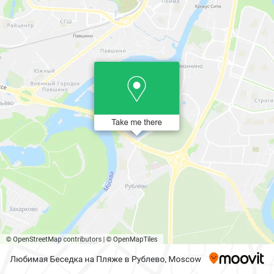 Любимая Беседка на Пляже в Рублево map