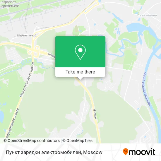 Пункт зарядки электромобилей map