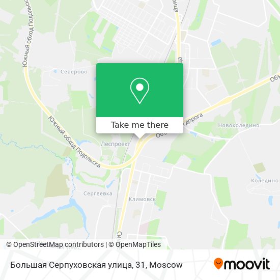 Большая Серпуховская улица, 31 map