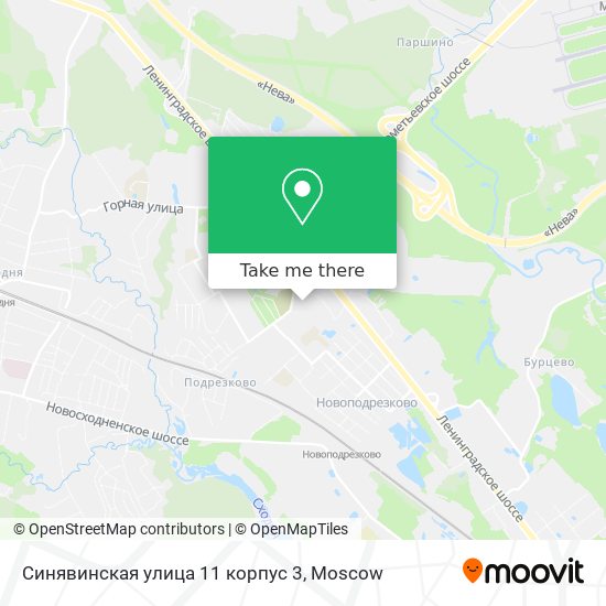 Синявинская улица 11 корпус 3 map