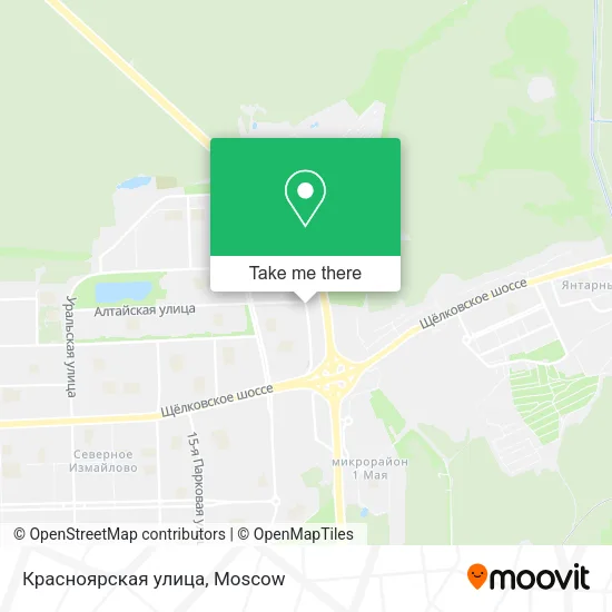 Красноярская улица map