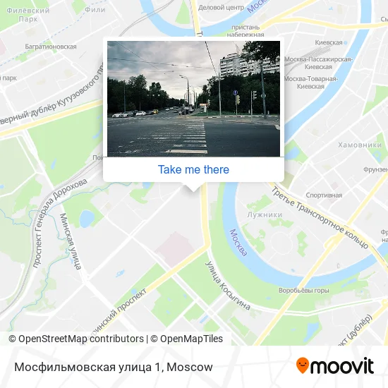Мосфильмовская улица 1 map