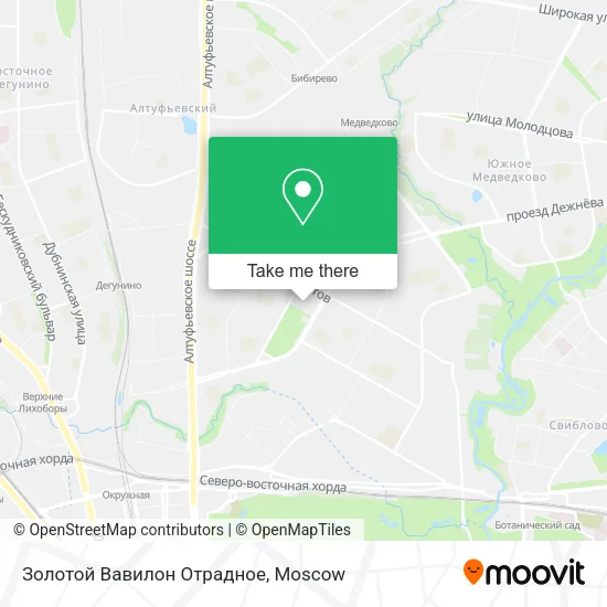 Золотой Вавилон Отрадное map