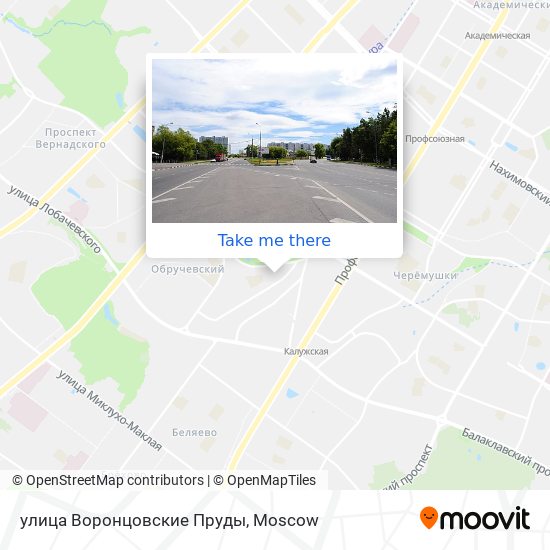 улица Воронцовские Пруды map