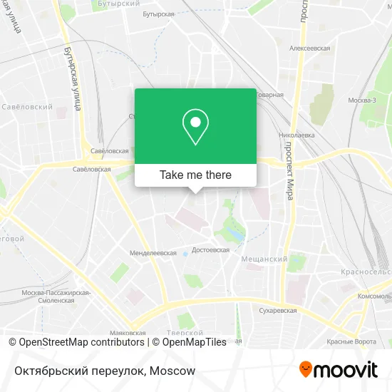Октябрьский переулок map