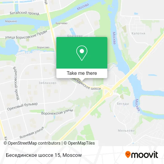 Бесединское шоссе 15 map