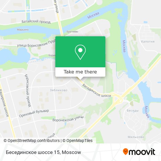 Бесединское шоссе 15 map