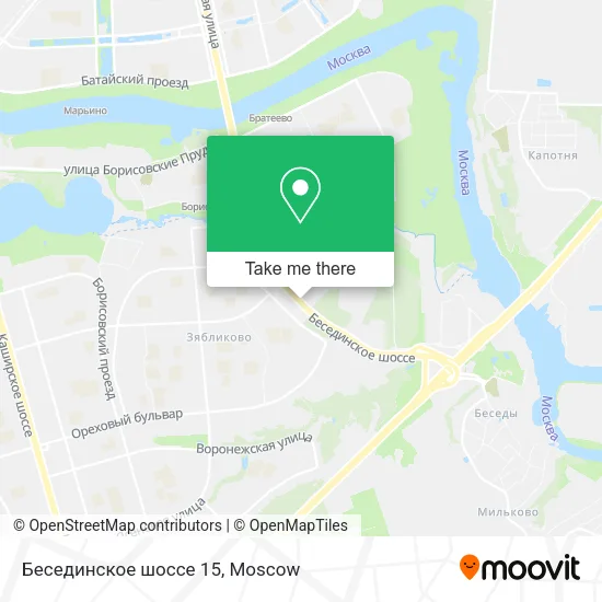 Бесединское шоссе 15 map