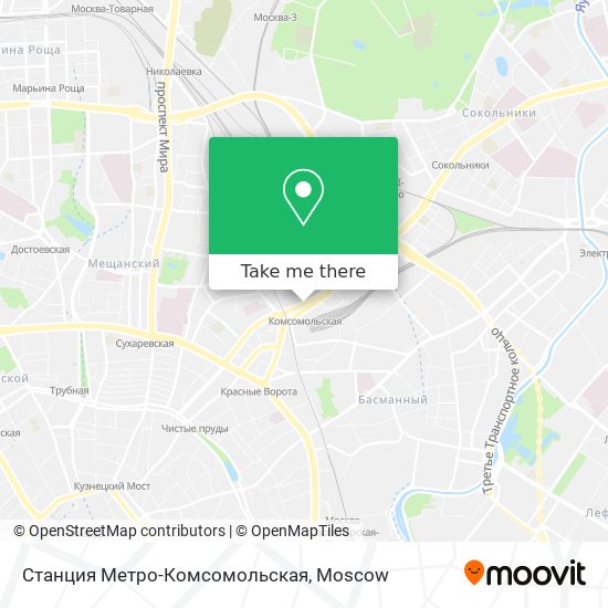 Станция Метро-Комсомольская map