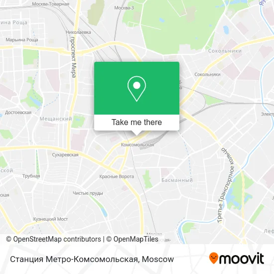 Станция Метро-Комсомольская map