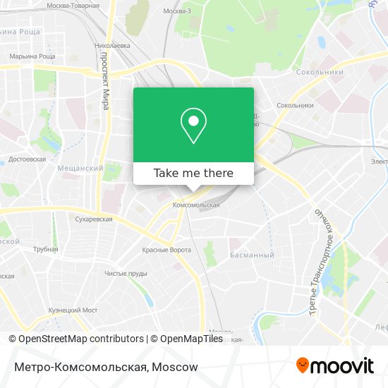 Метро-Комсомольская map