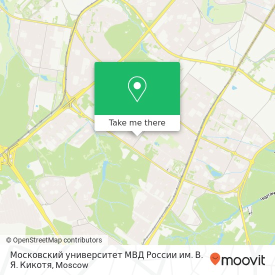 Московский университет МВД России им. В. Я. Кикотя map