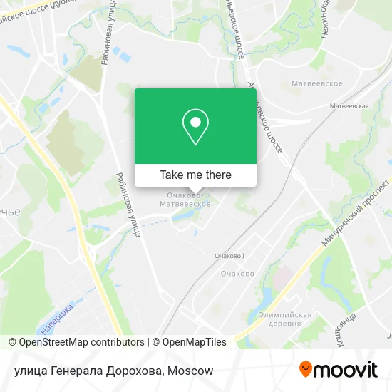 улица Генерала Дорохова map