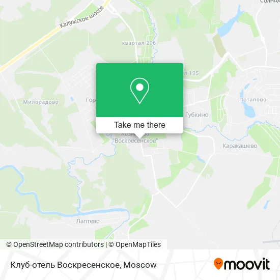 Клуб-отель Воскресенское map