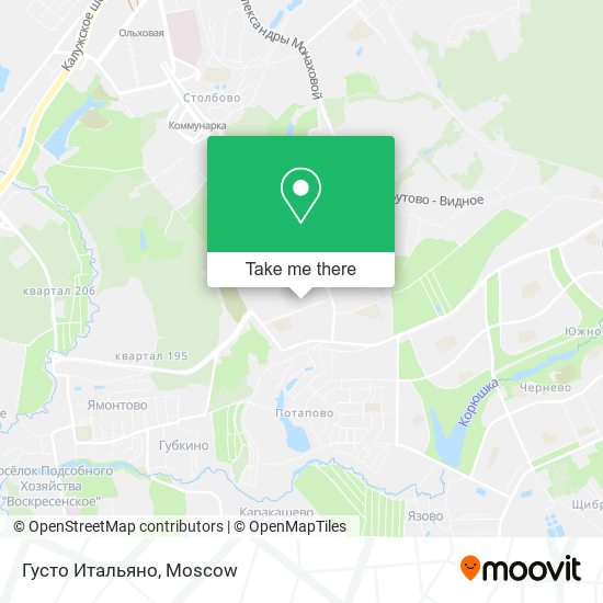 Густо Итальяно map