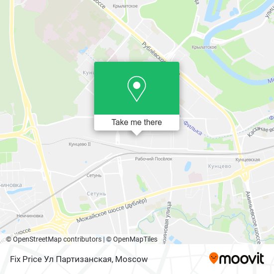 Fix Price Ул Партизанская map