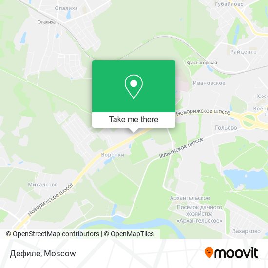 Дефиле map