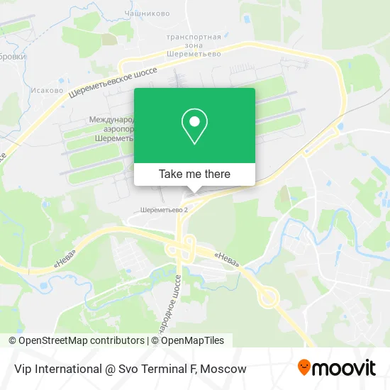 Vip International @ Svo Terminal F map
