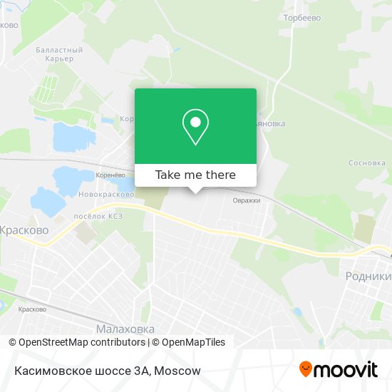 Касимовское шоссе 3А map