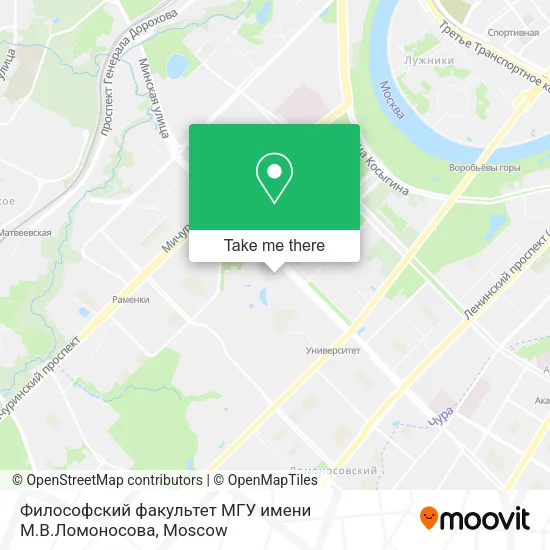 Философский факультет МГУ имени М.В.Ломоносова map