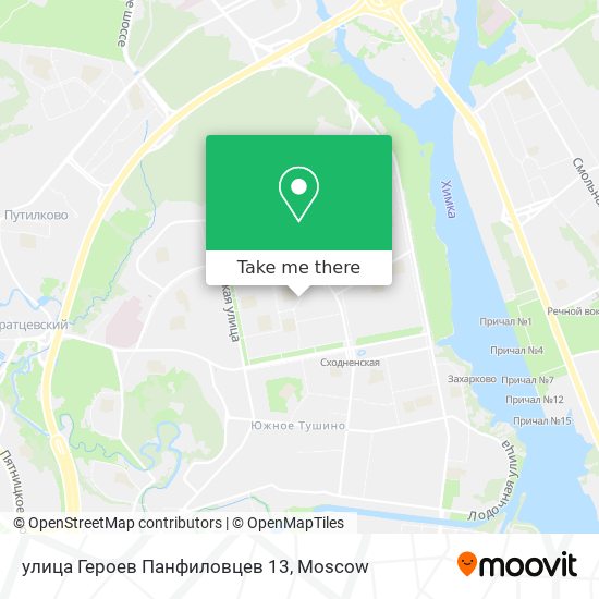 улица Героев Панфиловцев 13 map