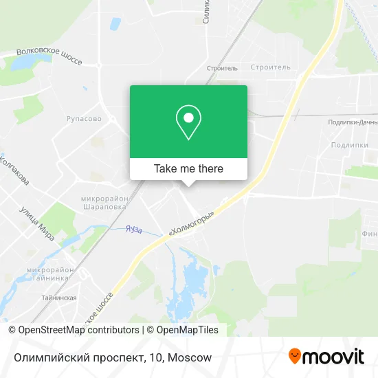 Олимпийский проспект, 10 map