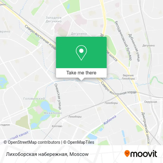 Лихоборская набережная map