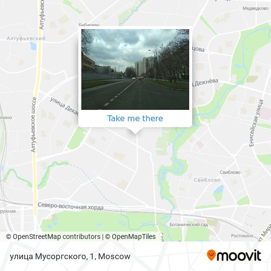 улица Мусоргского, 1 map