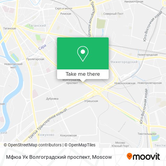 Мфюа Ук Волгоградский проспект map