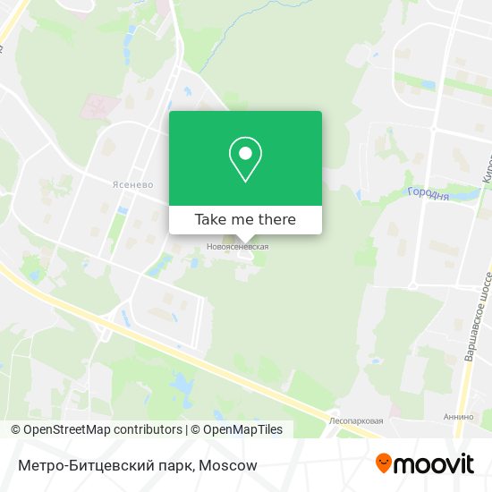 Метро-Битцевский парк map