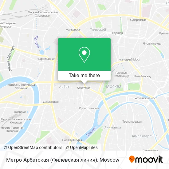 Метро-Арбатская (Филёвская линия) map