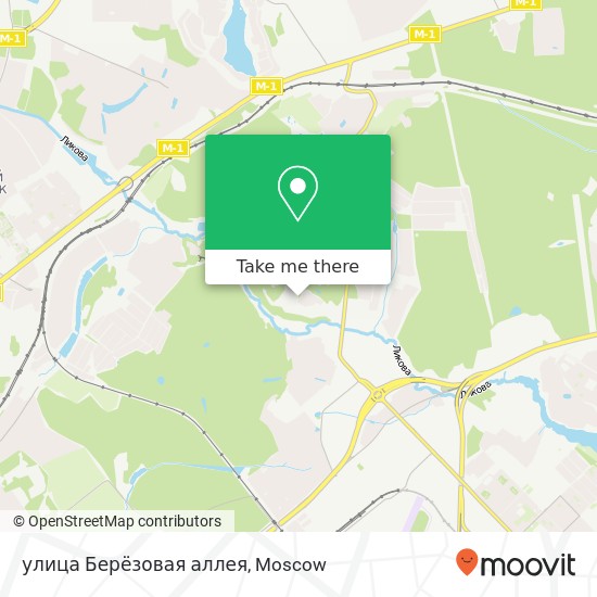 улица Берёзовая аллея map