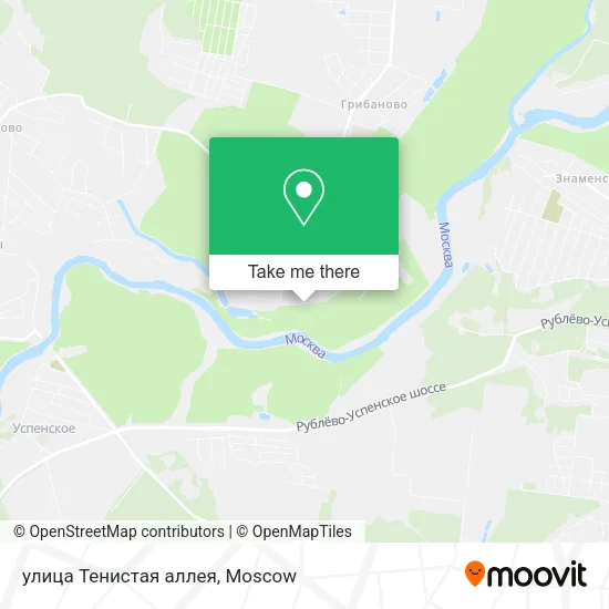улица Тенистая аллея map