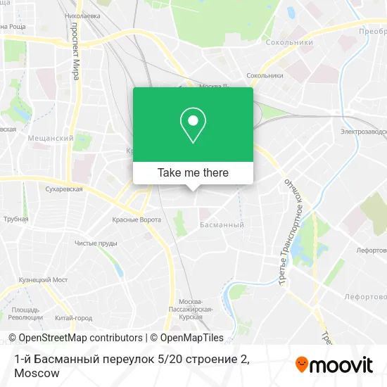 1-й Басманный переулок 5 / 20 строение 2 map