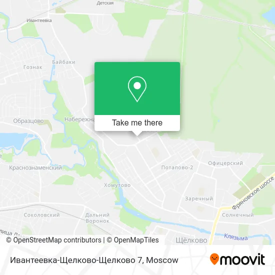 Ивантеевка-Щелково-Щелково 7 map