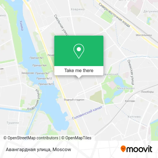 Авангардная улица map