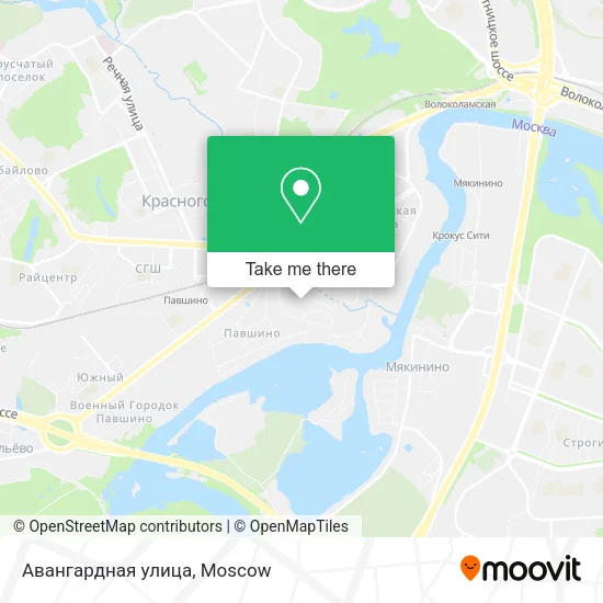 Авангардная улица map