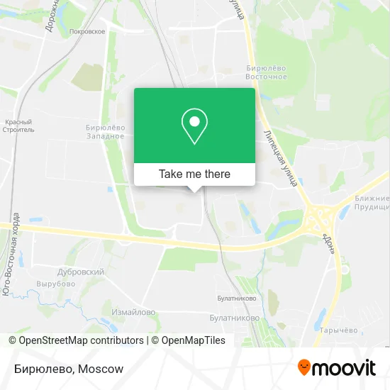 Бирюлево map