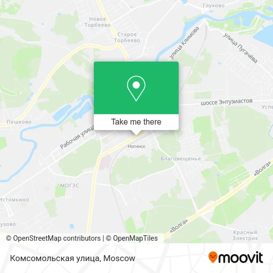 Комсомольская улица map