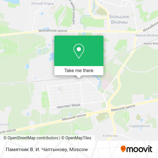 Памятник В. И. Чаптынову map