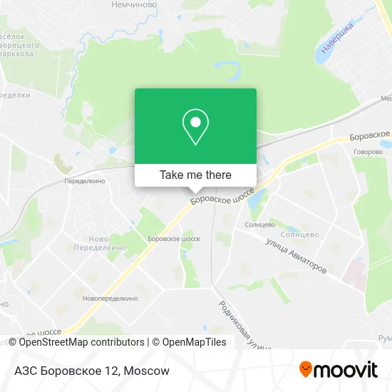 АЗС Боровское 12 map